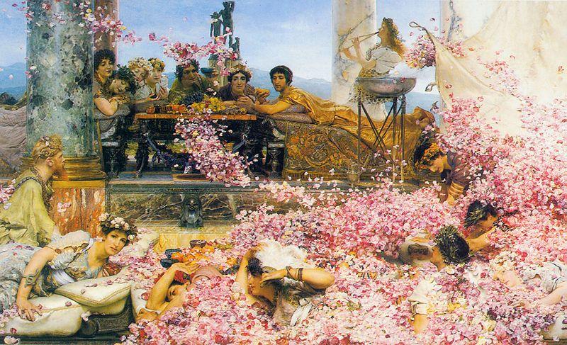 Laura Theresa Alma-Tadema The roses of Heliogabalus France oil painting art